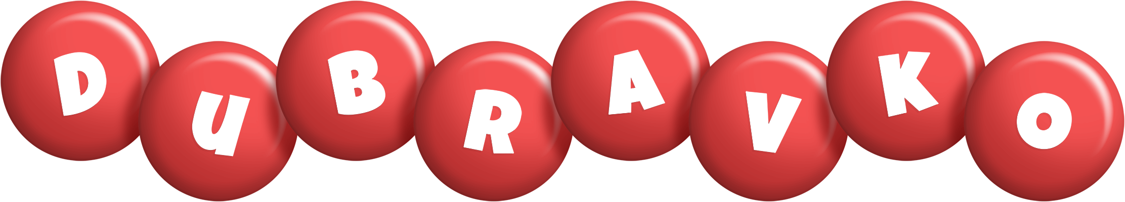 Dubravko candy-red logo