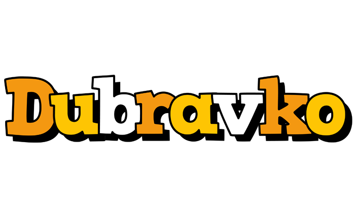 Dubravko cartoon logo