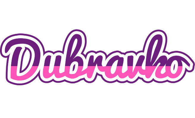 Dubravko cheerful logo