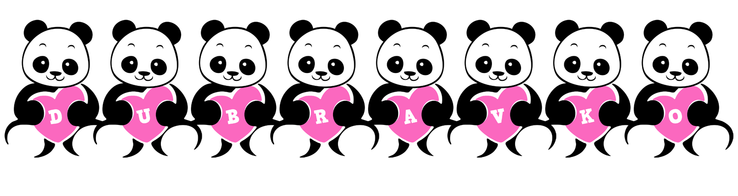 Dubravko love-panda logo
