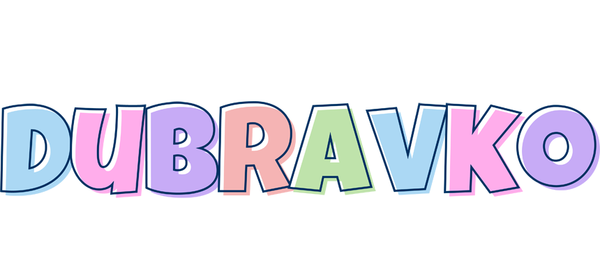 Dubravko pastel logo