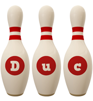 Duc bowling-pin logo