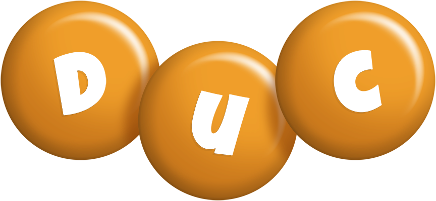 Duc candy-orange logo