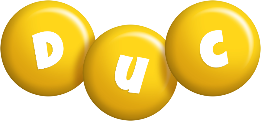 Duc candy-yellow logo