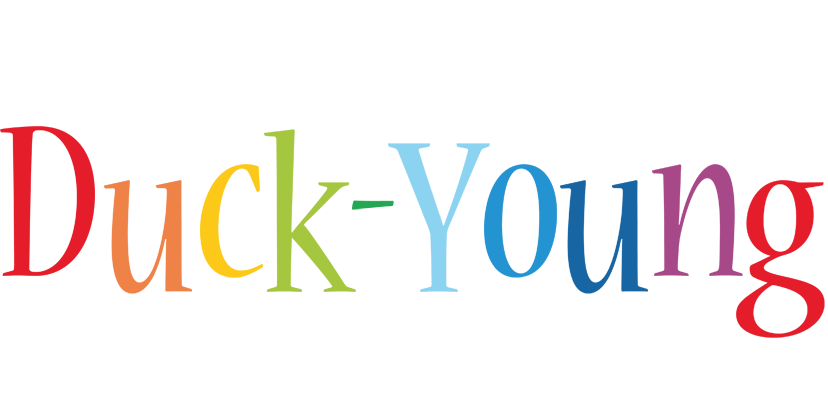 Duck-Young birthday logo