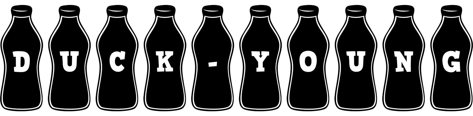 Duck-Young bottle logo