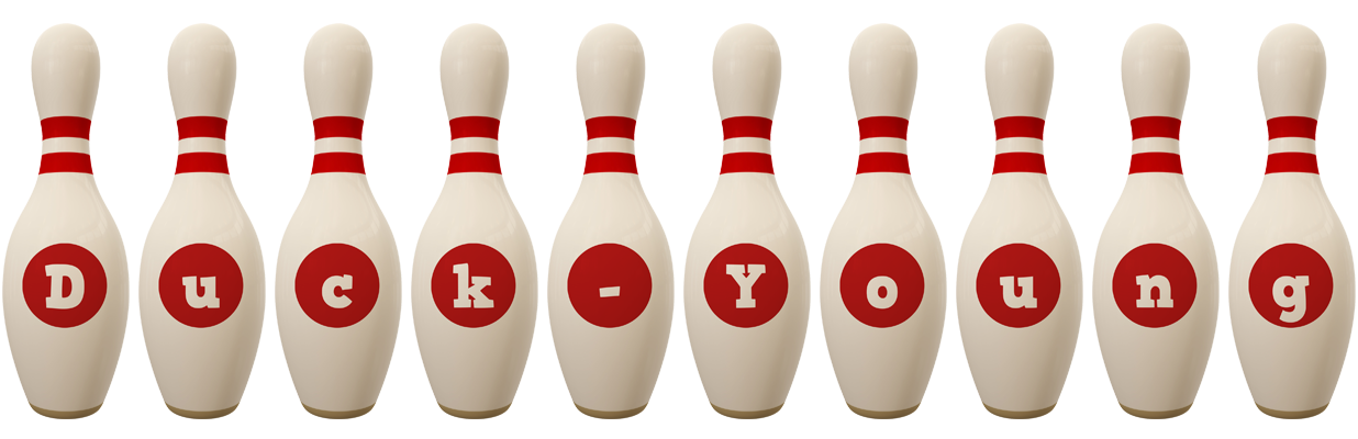 Duck-Young bowling-pin logo