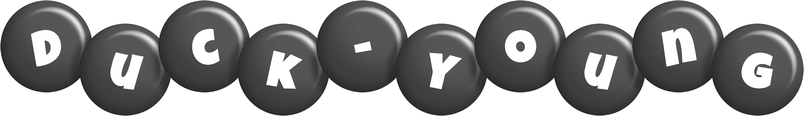 Duck-Young candy-black logo