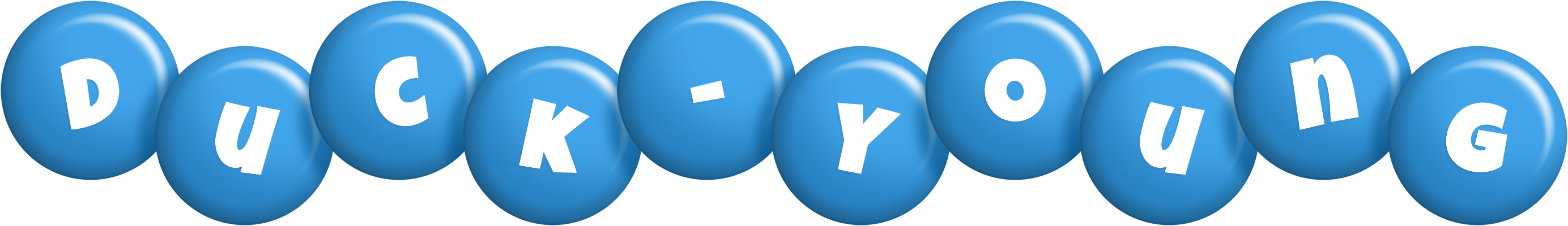 Duck-Young candy-blue logo