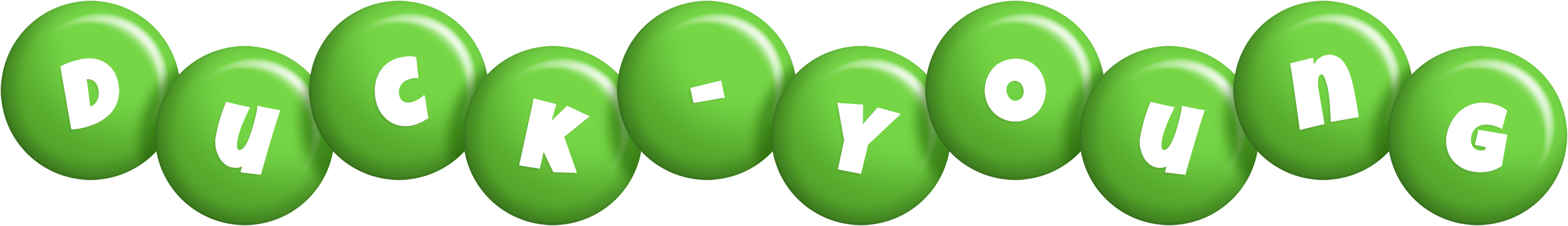 Duck-Young candy-green logo