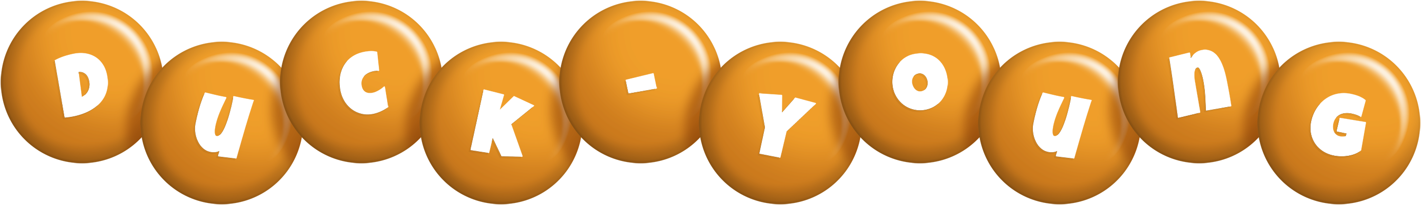 Duck-Young candy-orange logo