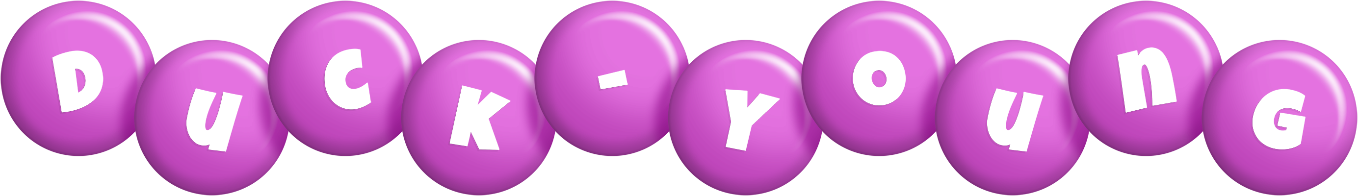 Duck-Young candy-purple logo