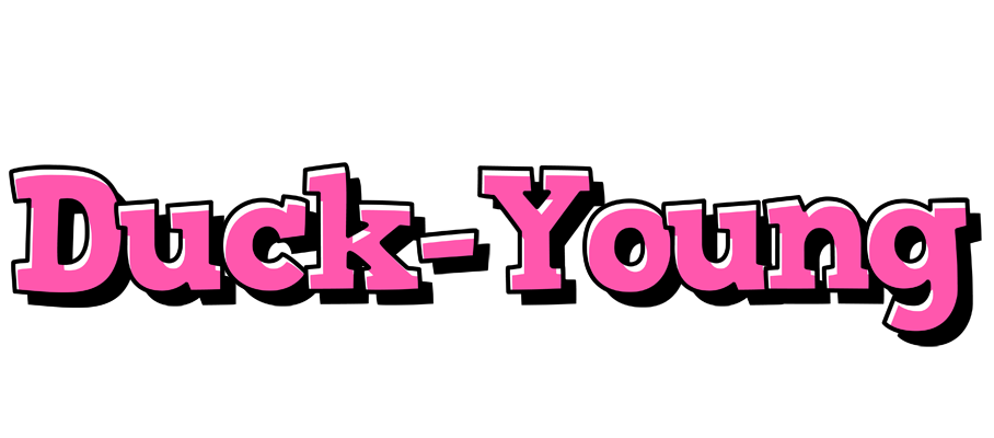 Duck-Young girlish logo