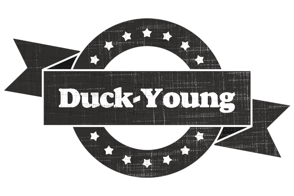 Duck-Young grunge logo
