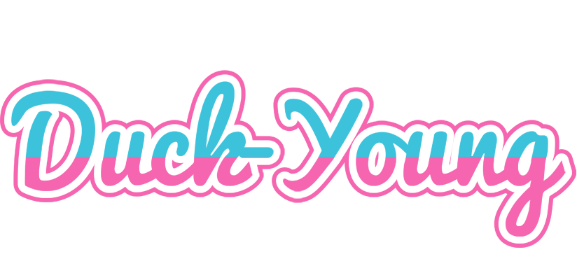 Duck-Young woman logo
