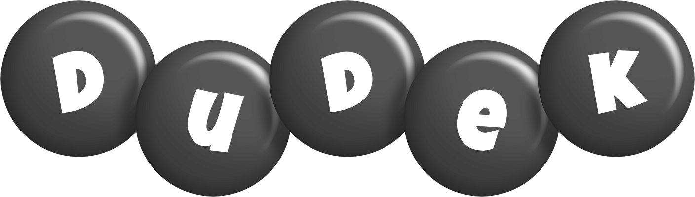Dudek candy-black logo