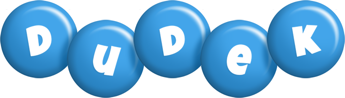 Dudek candy-blue logo