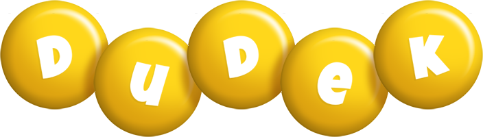 Dudek candy-yellow logo