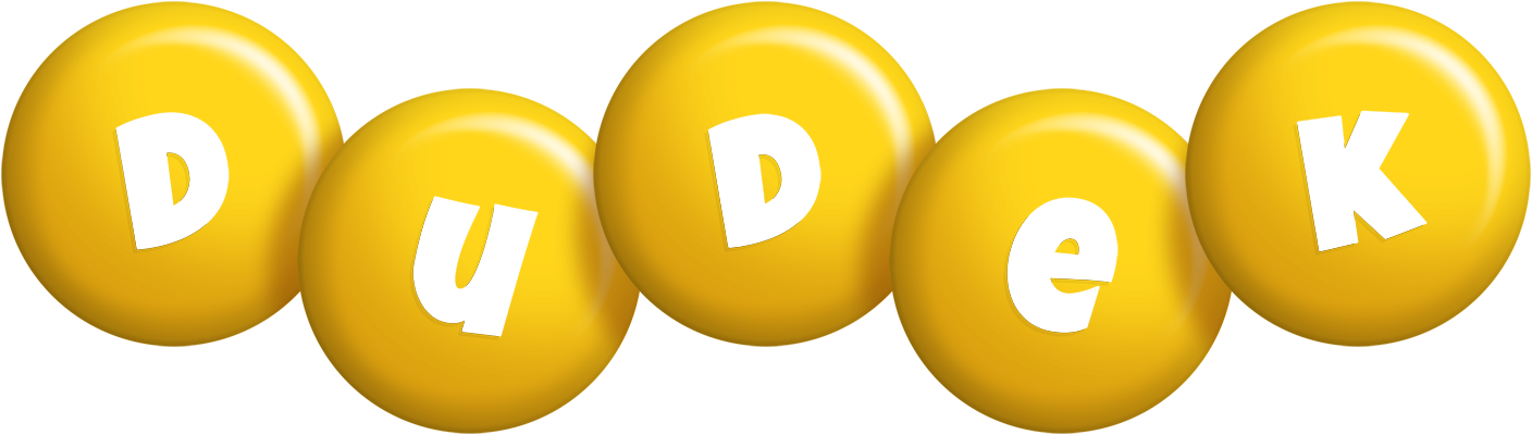 Dudek candy-yellow logo