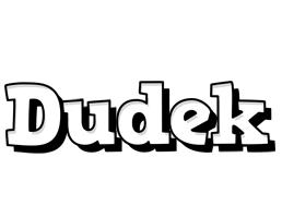 Dudek snowing logo