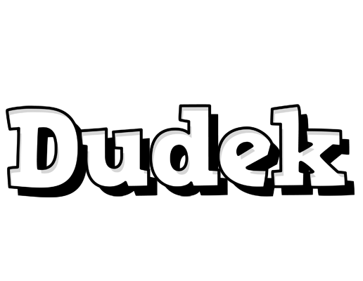 Dudek snowing logo
