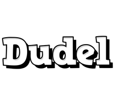 Dudel snowing logo