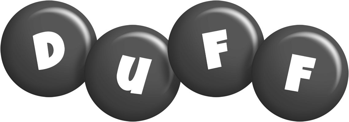 Duff candy-black logo