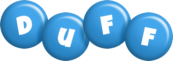 Duff candy-blue logo