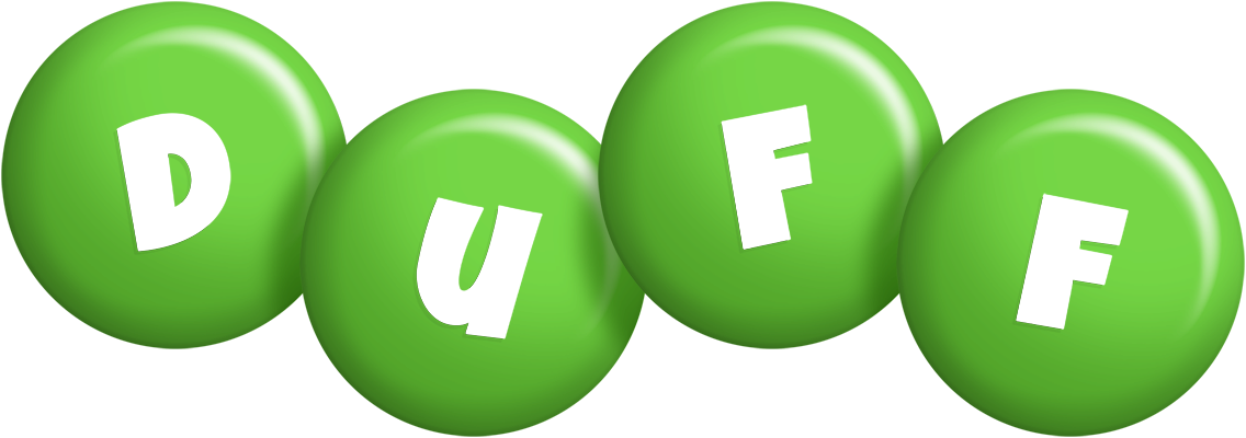 Duff candy-green logo