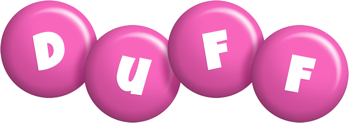 Duff candy-pink logo