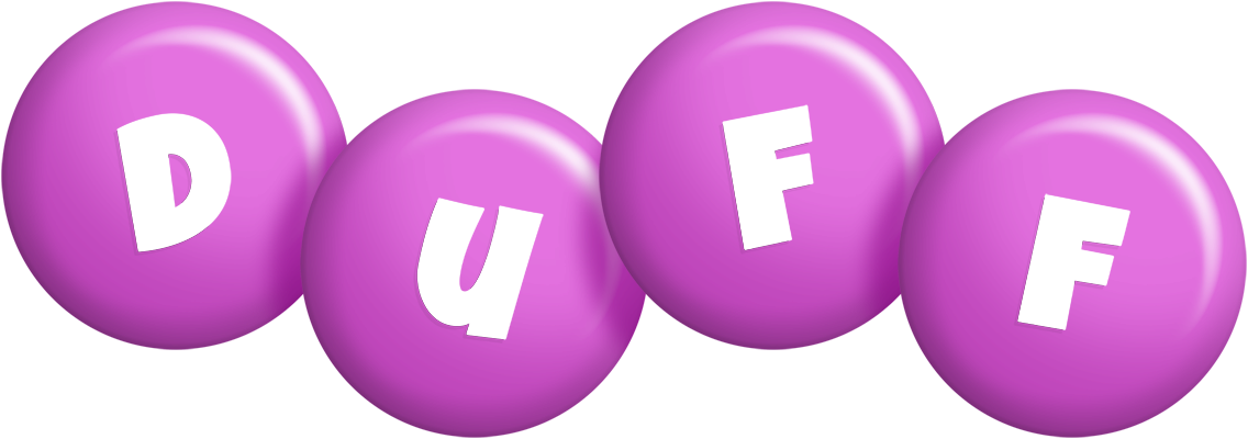 Duff candy-purple logo