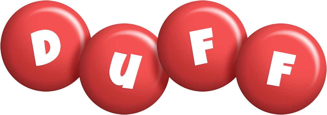 Duff candy-red logo