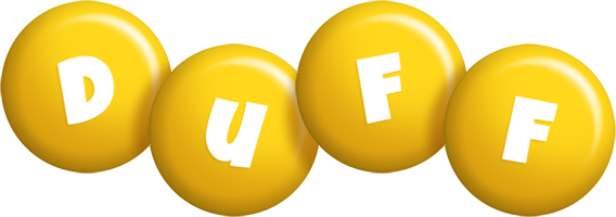 Duff candy-yellow logo