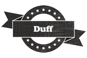 Duff grunge logo