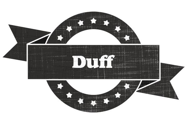 Duff grunge logo
