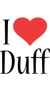 Duff i-love logo
