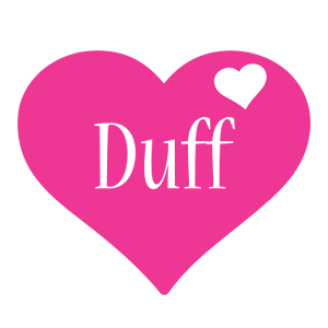 Duff love-heart logo
