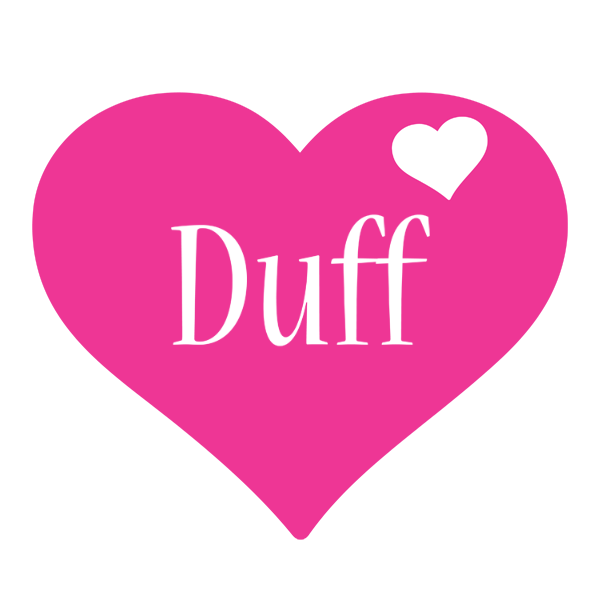 Duff love-heart logo
