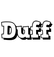 Duff snowing logo