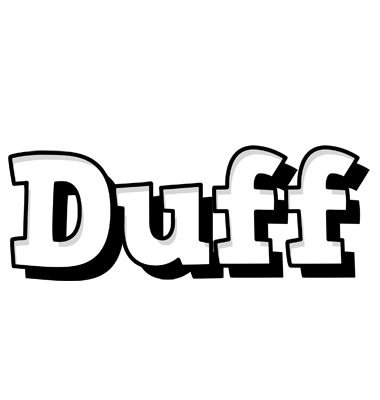 Duff snowing logo