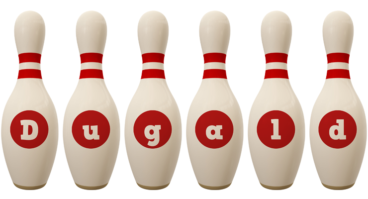 Dugald bowling-pin logo