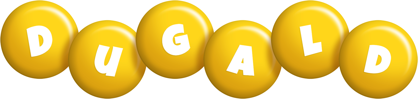 Dugald candy-yellow logo