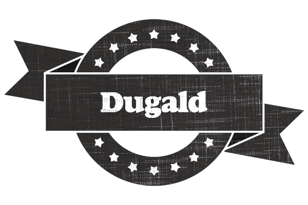 Dugald grunge logo