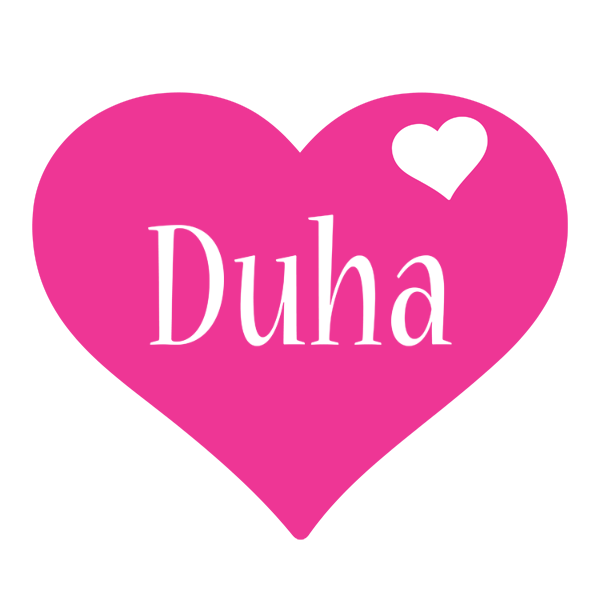 Duha love-heart logo