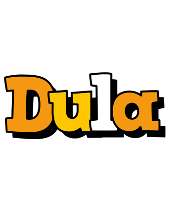 Dula cartoon logo