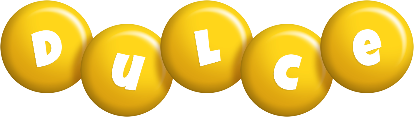 Dulce candy-yellow logo