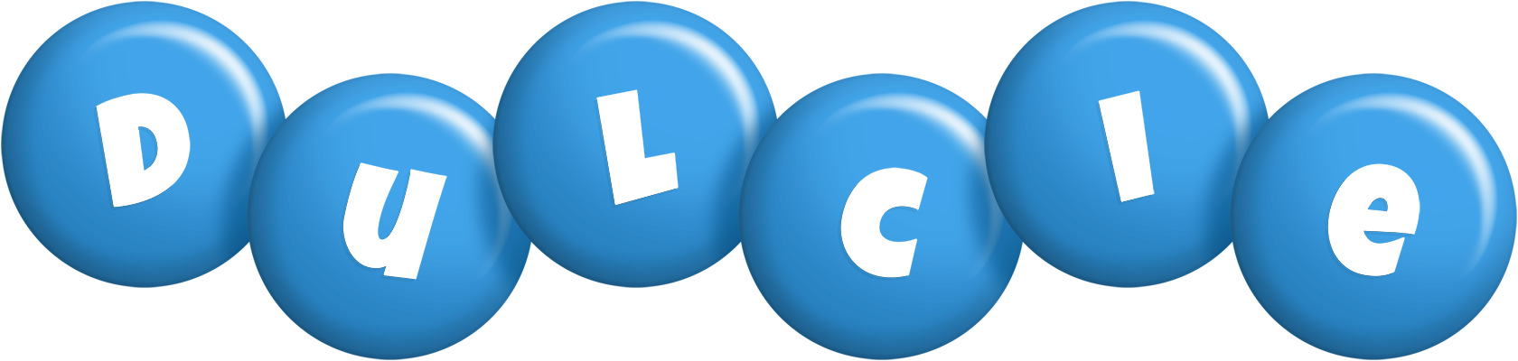 Dulcie candy-blue logo