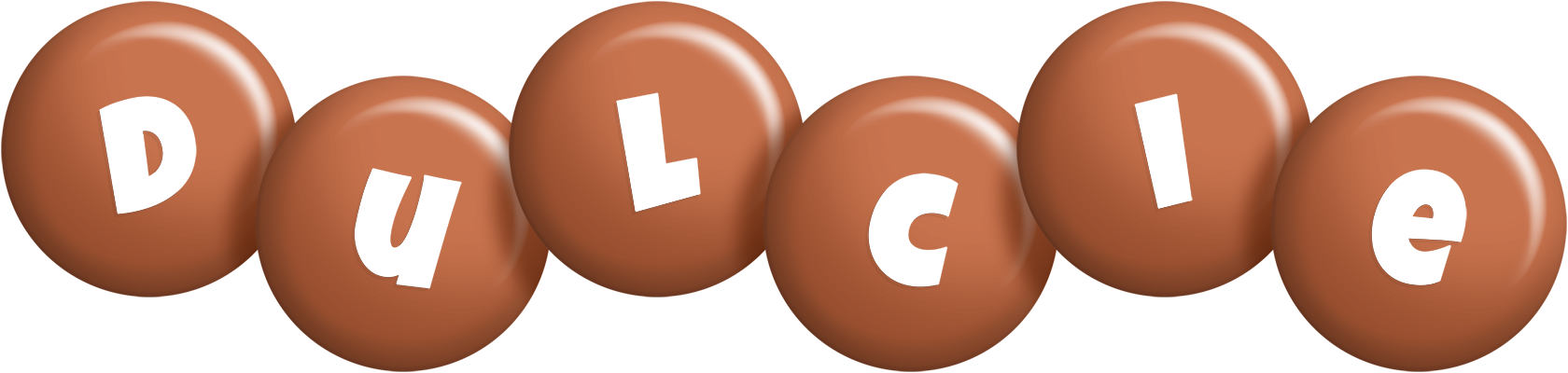 Dulcie candy-brown logo