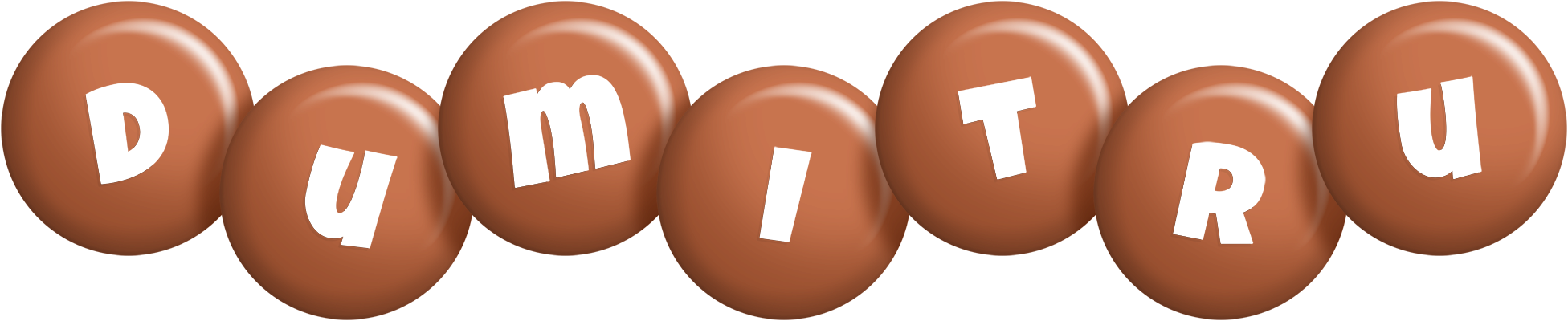 Dumitru candy-brown logo