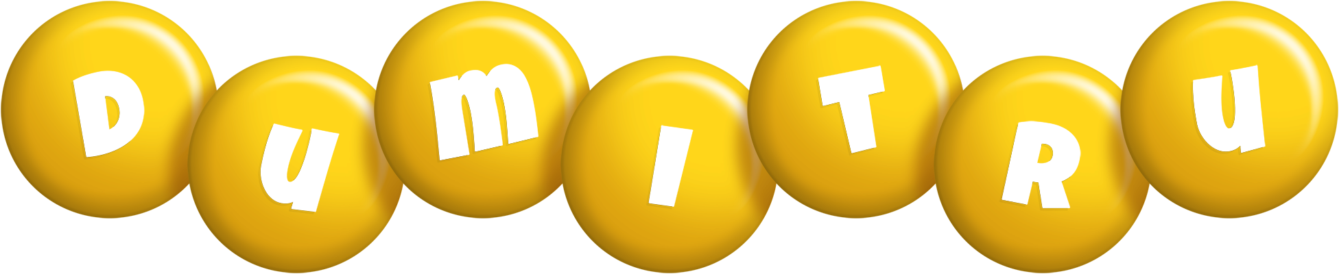 Dumitru candy-yellow logo